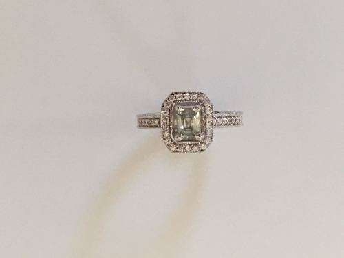 Grand Vintage Moissanite Ring with accents